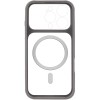 Чохол TPU+PC GETMAN Moon Clear with MagSafe для Apple iPhone 16 Pro (6.3") Grey