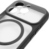 Чохол TPU+PC GETMAN Moon Clear with MagSafe для Apple iPhone 16 Pro Max (6.9") Black