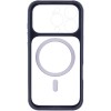 Чохол TPU+PC GETMAN Moon Clear with MagSafe для Apple iPhone 16 Pro Max (6.9") Blue