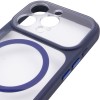 Чохол TPU+PC GETMAN Moon Clear with MagSafe для Apple iPhone 16 Pro Max (6.9") Blue