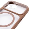 Чохол TPU+PC GETMAN Moon Clear with MagSafe для Apple iPhone 16 Pro Max (6.9") Brown