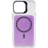 Чохол TPU+PC Jewel Sparkle with MagSafe для Apple iPhone 15 Pro (6.1") Lavender Glitter