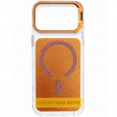 Чехол TPU+PC Jewel Sparkle with MagSafe для Apple iPhone 15 Pro (6.1 дюйма) Orange Sparkle