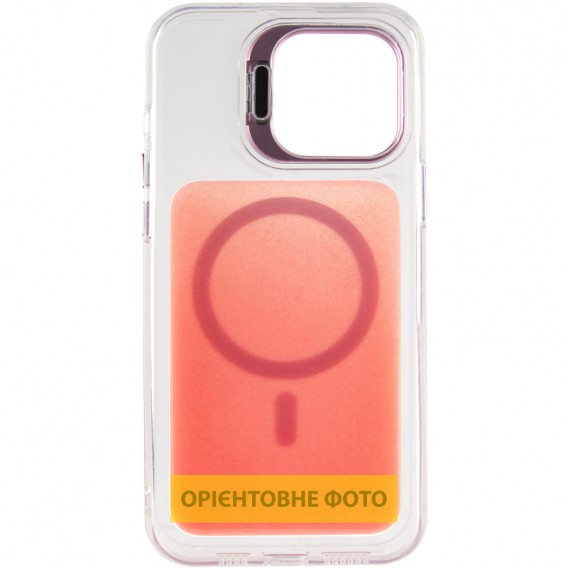 Чохол TPU+PC Jewel Sparkle with MagSafe для Apple iPhone 15 Pro (6.1") Pink Ruby
