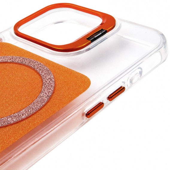 Чохол TPU+PC Jewel Sparkle with MagSafe для Apple iPhone 15 Pro Max (6.7") Orange Sparkle Чохол TPU+PC Jewel Sparkle with MagSafe для Apple iPhone 15 Pro Max (6.7") Orange Sparkle