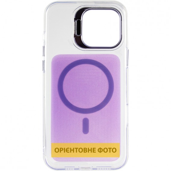 Чохол TPU+PC Jewel Sparkle with MagSafe для Apple iPhone 16 Pro (6.3") Violet Shimmer