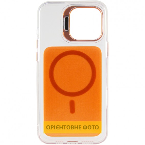 Чохол TPU+PC Jewel Sparkle with MagSafe для Apple iPhone 16 Pro (6.3") Orange Sparkle