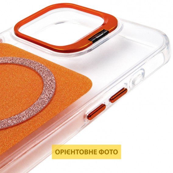 Чохол TPU+PC Jewel Sparkle with MagSafe для Apple iPhone 16 Pro (6.3") Orange Sparkle