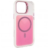 Чехол TPU+PC Jewel Sparkle with MagSafe для Apple iPhone 16 Pro (6.3 дюйма) Pink Ruby