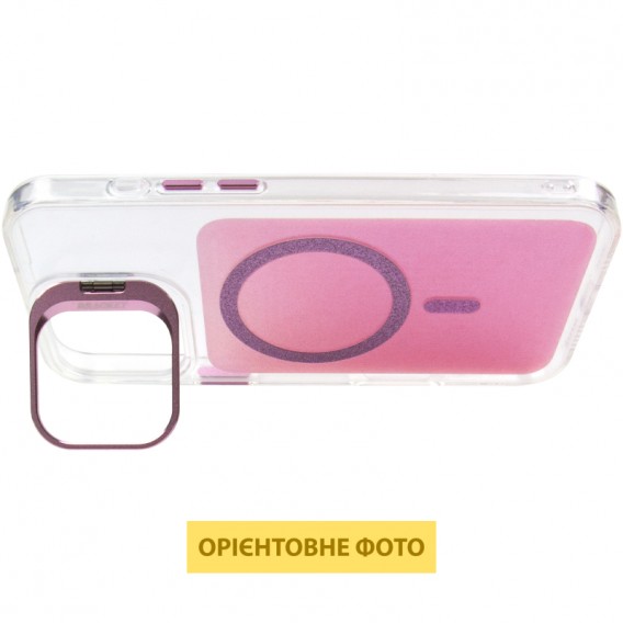 Чохол TPU+PC Jewel Sparkle with MagSafe для Apple iPhone 16 Pro (6.3") Pink Ruby