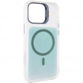 Чехол TPU+PC Jewel Sparkle with MagSafe для Apple iPhone 16 Pro (6.3 дюйма) Aqua Blue