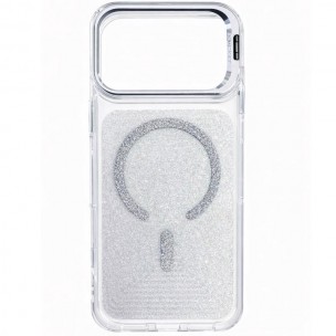 Чехол TPU+PC Jewel Sparkle with MagSafe для Apple iPhone 17 Pro Max (6.9 дюйма) Diamond White