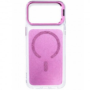Чехол TPU+PC Jewel Sparkle with MagSafe для Apple iPhone 17 Pro Max (6.9 дюйма) Pink Ruby