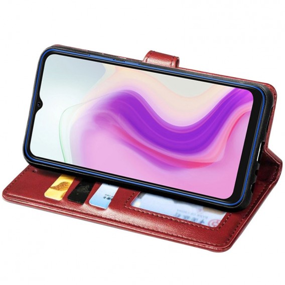 Шкіряний чохол-книжка GETMAN Gallant (PU) для Umidigi A9 Червоний