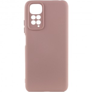 Чехол Silicone Cover Lakshmi Full Camera (AAA) для Xiaomi Redmi Note 11 (Global) / Note 11S Розовый / Pink Sand