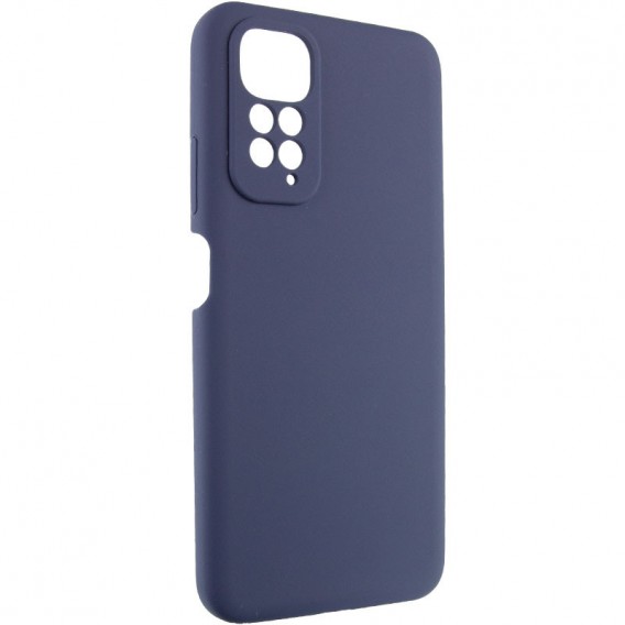 Чехол Silicone Cover Lakshmi Full Camera (AAA) для Xiaomi Redmi Note 11 (Global) / Note 11S Темно-синий / Midnight blue