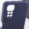 Чехол Silicone Cover Lakshmi Full Camera (AAA) для Xiaomi Redmi Note 11 (Global) / Note 11S Темно-синий / Midnight blue