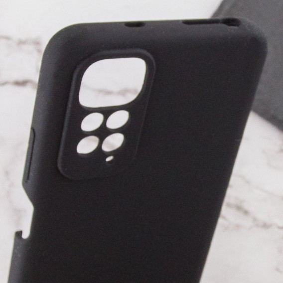 Чохол Silicone Cover Lakshmi Full Camera (AAA) для Xiaomi Redmi Note 11 (Global) / Note 11S Чорний / Black