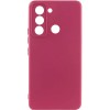 Чохол Silicone Cover Lakshmi Full Camera (A) для TECNO Spark 8C Бордовий / Marsala
