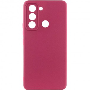 Чохол Silicone Cover Lakshmi Full Camera (A) для TECNO Spark 8C Бордовий / Marsala