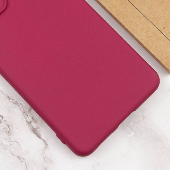 Чохол Silicone Cover Lakshmi Full Camera (A) для TECNO Spark 8C Бордовий / Marsala