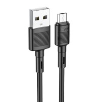 Дата кабель Hoco X83 Victory USB to MicroUSB (1m) Black