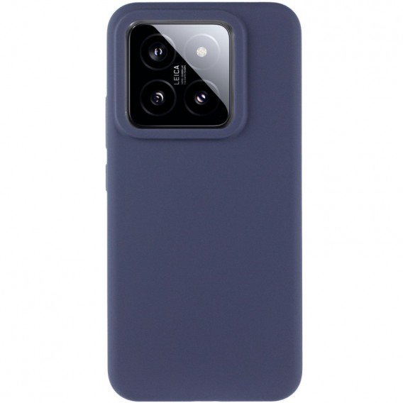 Чохол Silicone Cover Lakshmi (AAA) для Xiaomi 14 Pro Темно-синій / Midnight blue