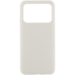 Чехол Silicone Cover Lakshmi (AAA) для Xiaomi Poco X6 Pro Белый / White