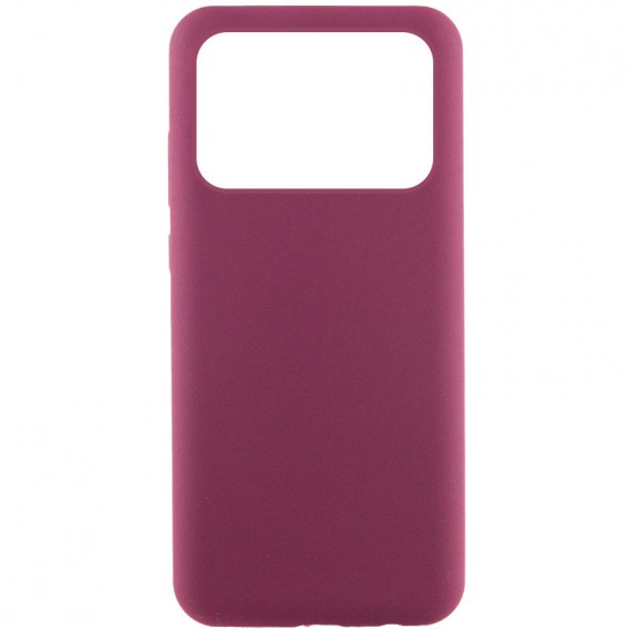 Чохол Silicone Cover Lakshmi (AAA) для Xiaomi Poco X6 Pro Бордовий / Plum