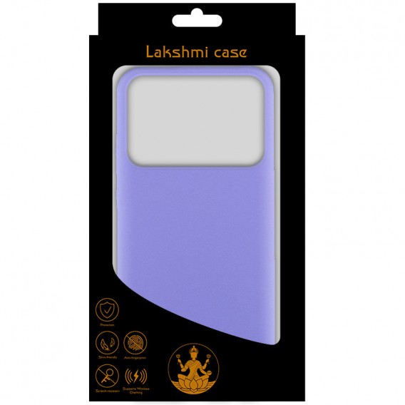 Чохол Silicone Cover Lakshmi (AAA) для Xiaomi Poco X6 Pro Бузковий / Dasheen