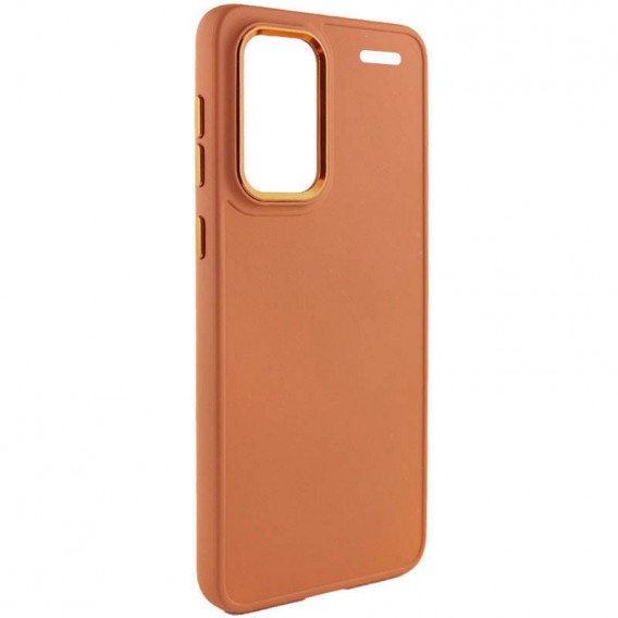 TPU чохол Bonbon Metal Style для Xiaomi Redmi Note 13 Pro+ Помаранчевий / Papaya