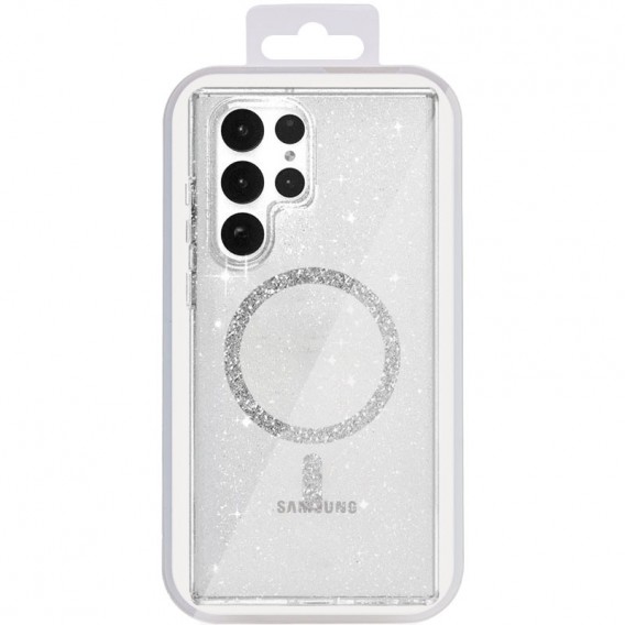 Чохол TPU Eclipse Sparkle (MagFit) для Samsung Galaxy S24 Ultra Transparent