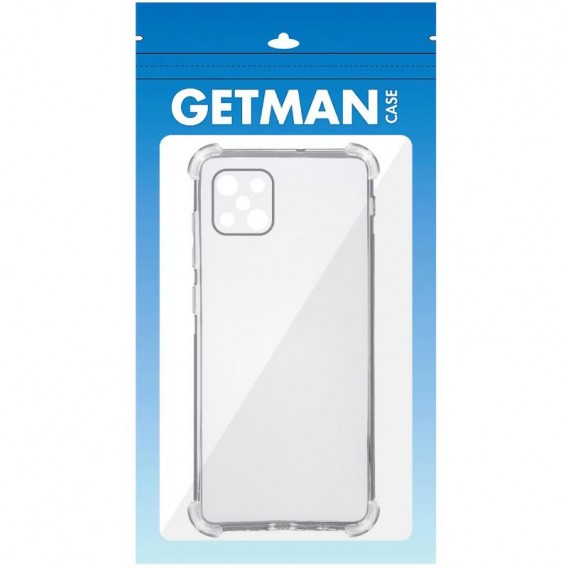 TPU чохол GETMAN Ease logo посилені кути Full Camera для Oppo A92s Безбарвний (прозорий)