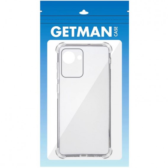 TPU чохол GETMAN Ease logo посилені кути Full Camera для Realme C30s Безбарвний (прозорий)
