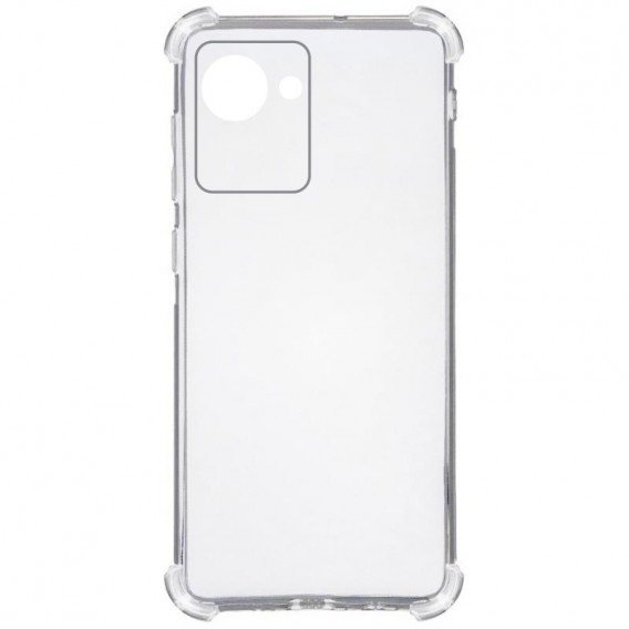TPU чохол GETMAN Ease logo посилені кути Full Camera для Realme C30s Безбарвний (прозорий)