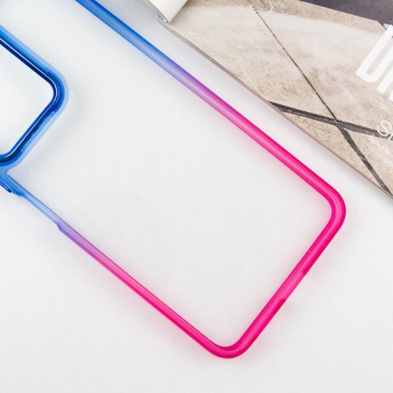 Чехол TPU+PC Fresh sip series для Xiaomi Redmi Note 13 Pro 4G / Poco M6 Pro 4G / Note 14S Розовый / Синий