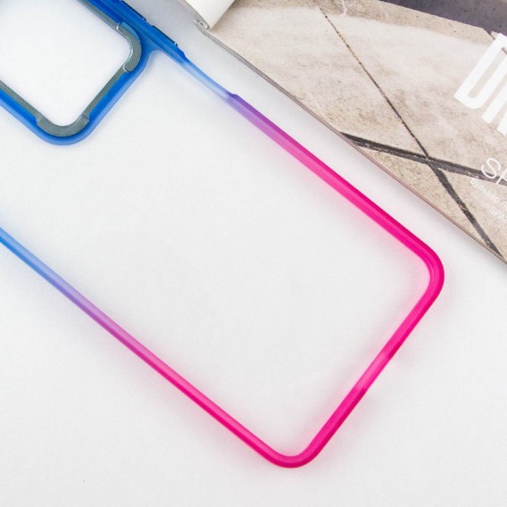 Чехол TPU+PC Fresh sip series для Xiaomi Redmi Note 13 Pro 4G / Poco M6 Pro 4G / Note 14S Розовый / Синий