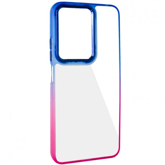 Чехол TPU+PC Fresh sip series для Xiaomi Redmi Note 13 Pro 4G / Poco M6 Pro 4G / Note 14S Розовый / Синий