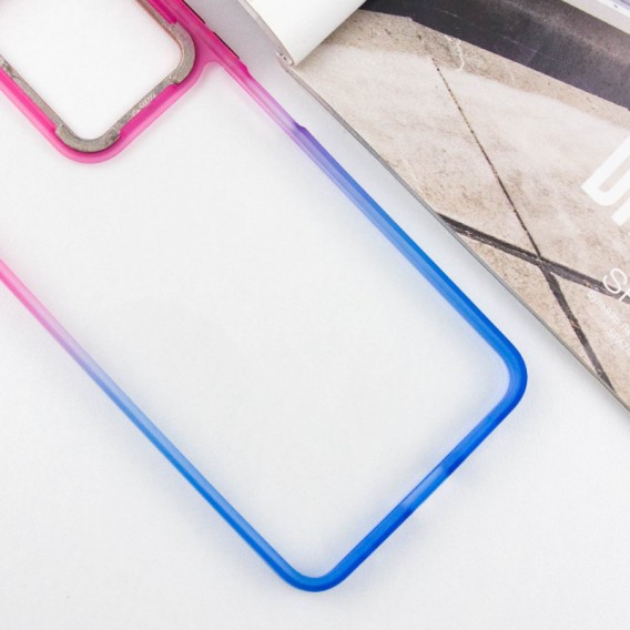 Чехол TPU+PC Fresh sip series для Xiaomi Redmi Note 13 Pro 4G / Poco M6 Pro 4G / Note 14S Синий / Розовый