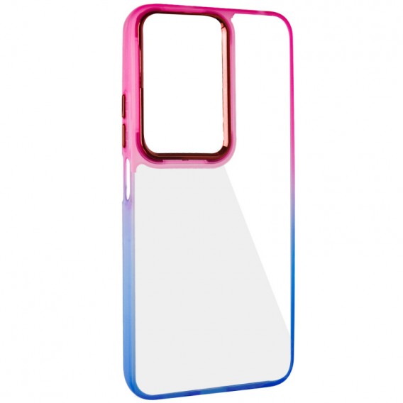 Чехол TPU+PC Fresh sip series для Xiaomi Redmi Note 13 Pro 4G / Poco M6 Pro 4G / Note 14S Синий / Розовый