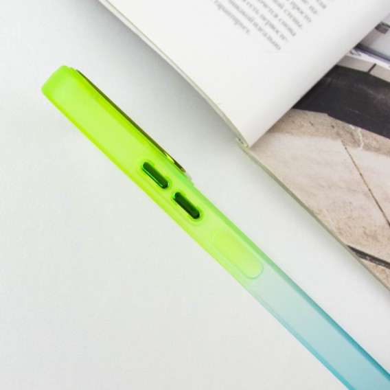 Чехол TPU+PC Fresh sip series для Xiaomi Redmi 12 Бирюзовый / Лимонный