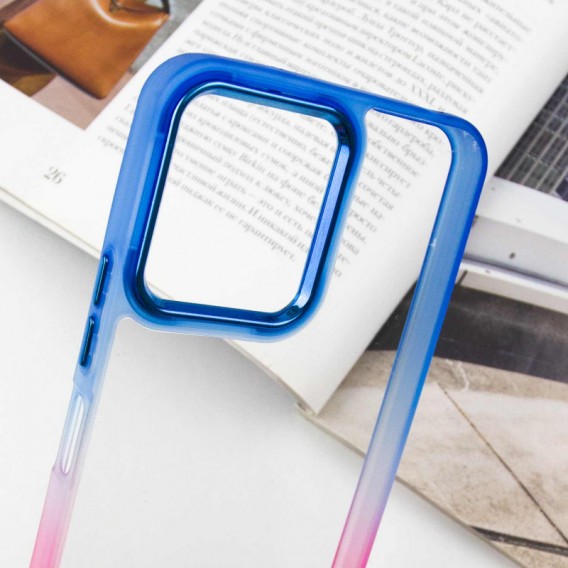 Чохол TPU+PC Fresh sip series для Xiaomi Redmi 12 Рожевий / Синій