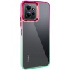 Чехол TPU+PC Fresh sip series для Xiaomi Redmi 12 Салатовый / Розовый
