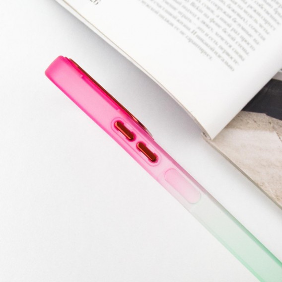 Чехол TPU+PC Fresh sip series для Xiaomi Redmi 12 Салатовый / Розовый