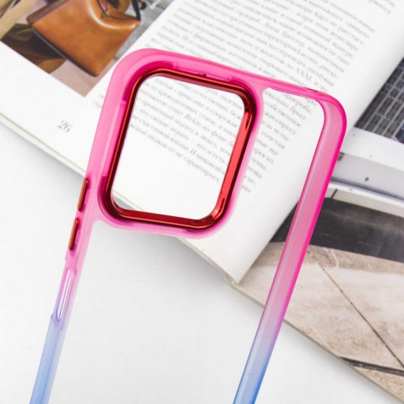 Чохол TPU+PC Fresh sip series для Xiaomi Redmi 12 Синій / Рожевий