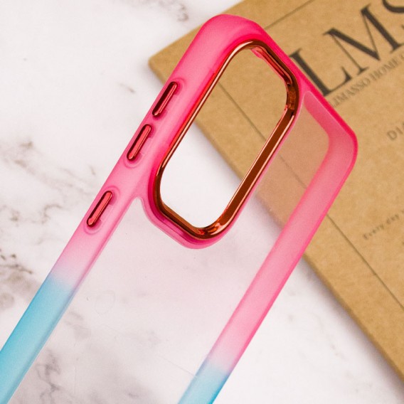 Чохол TPU+PC Fresh sip series для Motorola Moto E13 Бірюзовий / Рожевий