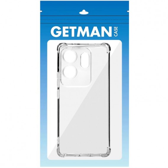 TPU чохол GETMAN Ease logo посилені кути Full Camera для Infinix Zero 30 4G Безбарвний (прозорий)