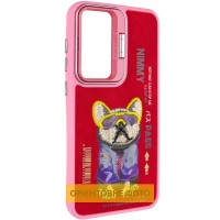 TPU+PC чехол Friends для Xiaomi Poco X6 / Note 13 Pro 5G Pink Dog