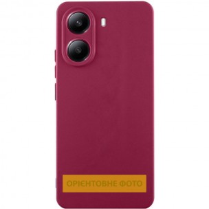 Чохол Silicone Cover Lakshmi Full Camera (AA) для Motorola Edge 50 Бордовий / Marsala