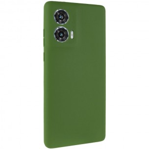 Чохол Silicone Cover Lakshmi Full Camera (AA) для Motorola Edge 50 Зелений / Dark green